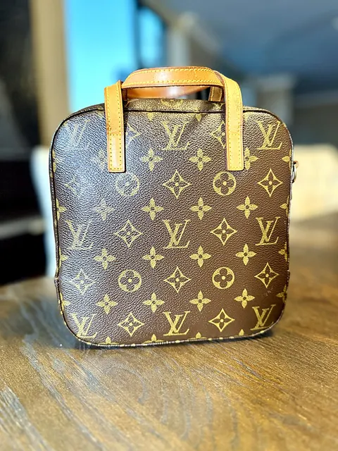 Louis Vuitton Spontini Monogram Canvas Handbag Gold Hardware Zip Top